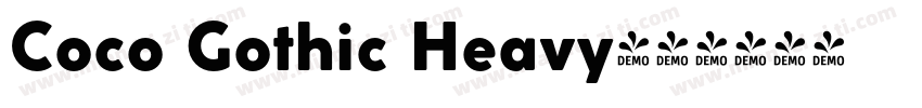Coco Gothic Heavy字体转换